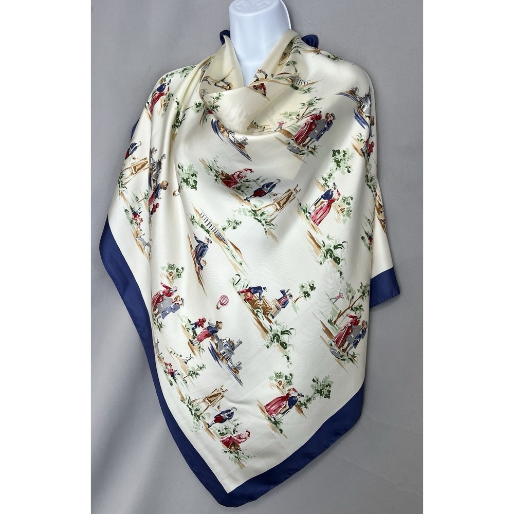 Woman's Talbots 100% Silk Made In Italy Scarf